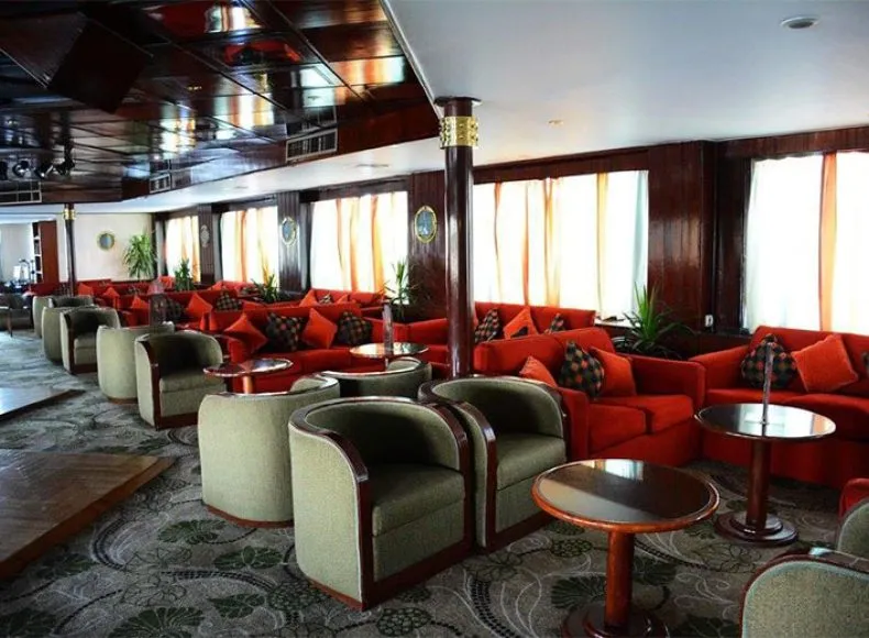 Lounge aboard the Radamis I Nile Cruise Nile cruise